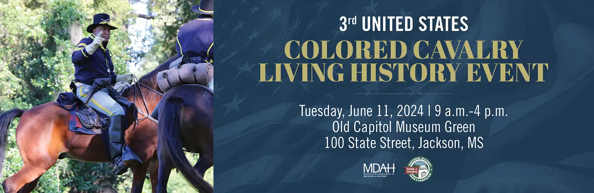 3rd United States Colored Cavalry Living History Event, June 11, 2024