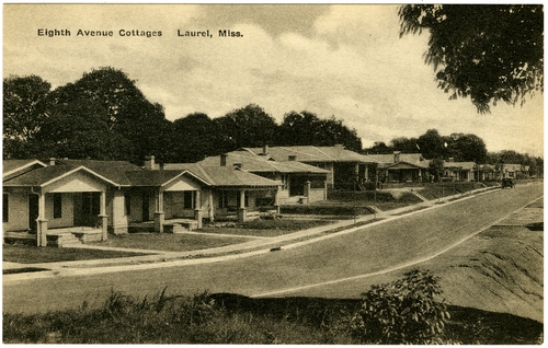 "Eigth Avenue Cottages, Laurel, MS." Call Number: PI/2004.0025 (MDAH Collection)