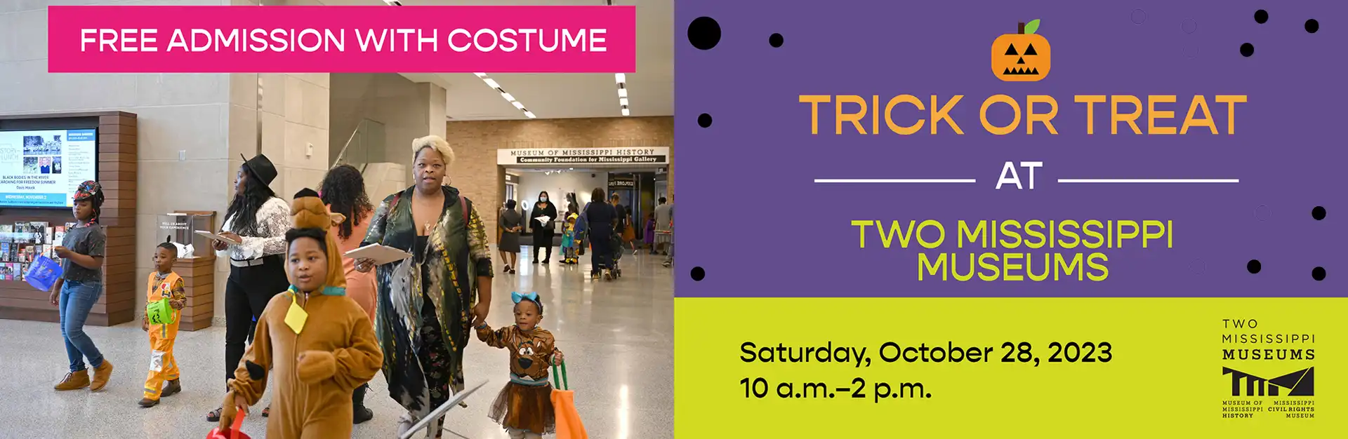 Trick or Treat, October 28, 2023 at the Two Mississippi Museums