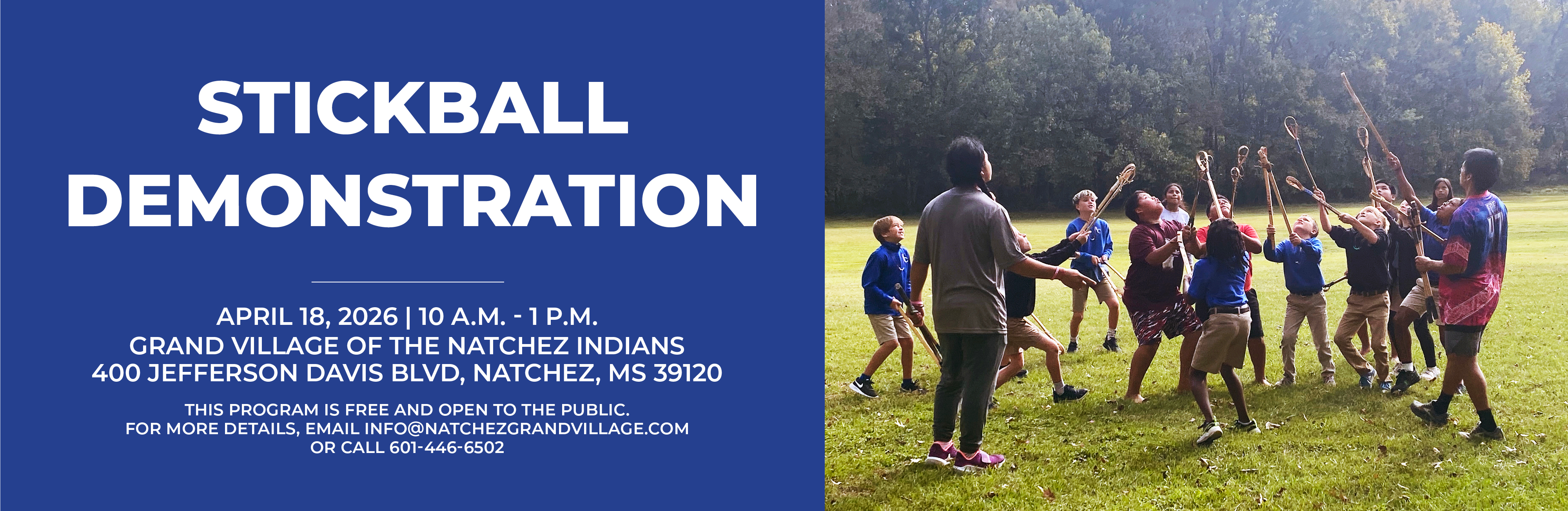 Stickball Demonstration - April 18, 2026
