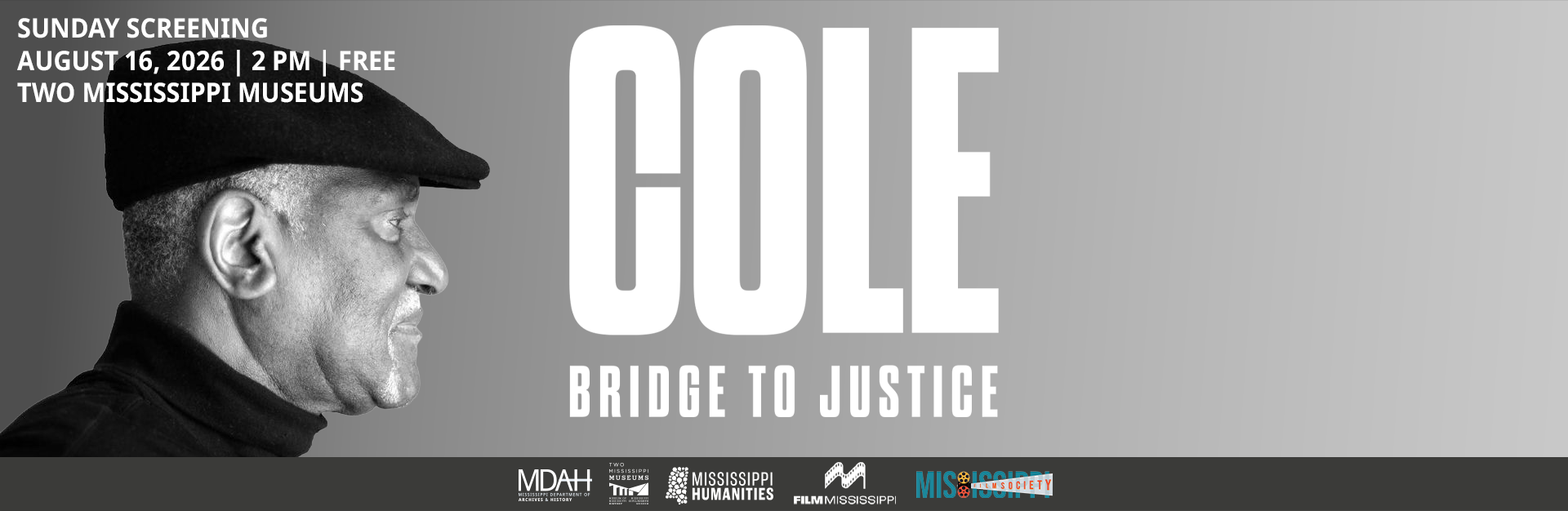 Sunday Screening: Cole: Bridge to Justice - August 16, 2026