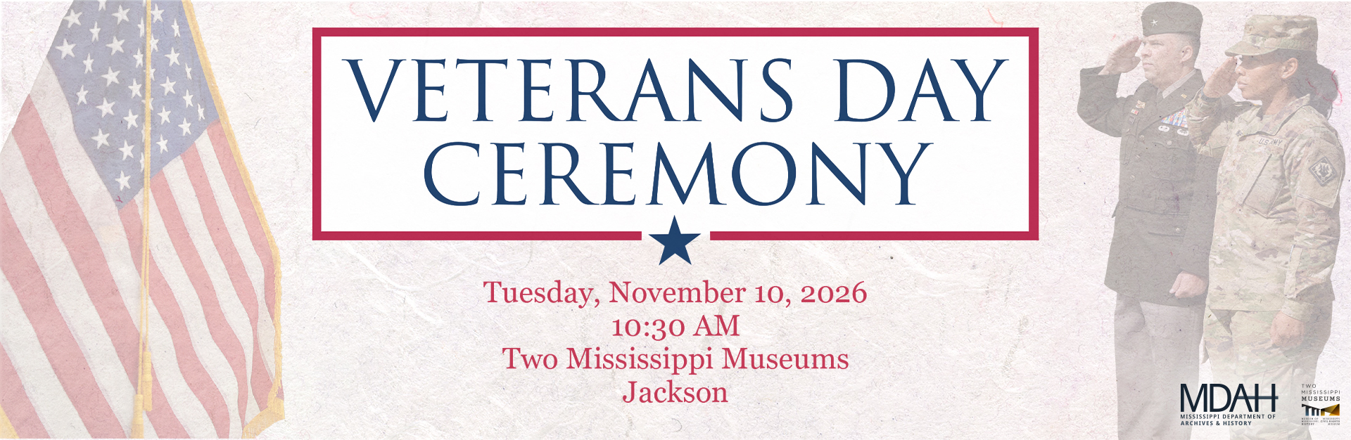 Veterans Day Ceremony - November 10, 2026