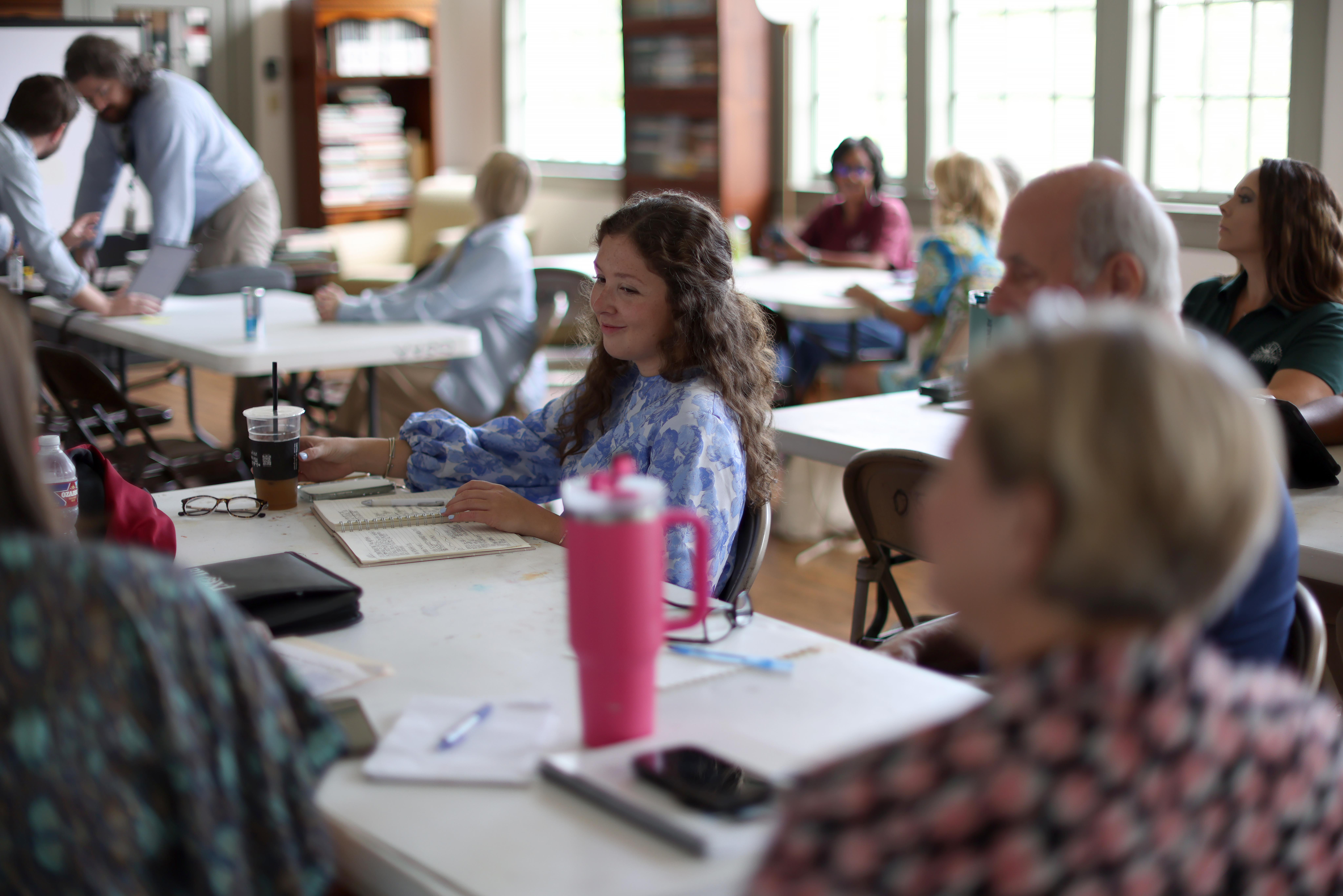 A Gulf Coast participant works with her group during a CLG workshop in Ocean Springs.